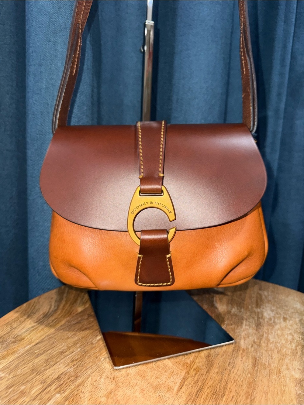 Dooney & Bourke Derby Small Leather Flap Crossbody Bag